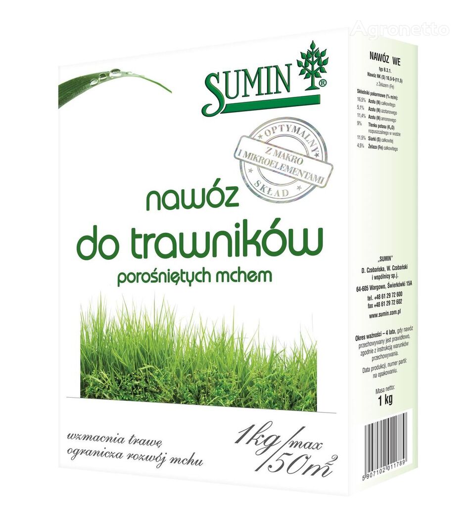 Sumin Fertilizer for Moss-covered Lawns 1 Kg