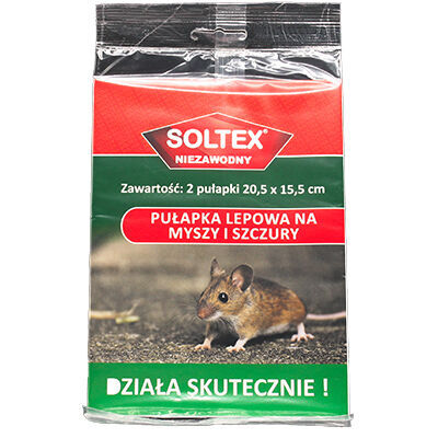 SOLTEX sticky trap for mice and rats, 2 pcs