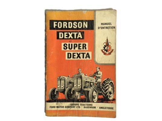 LIVRET utilisation et notice instruction manual for Ford Fordson wheel tractor