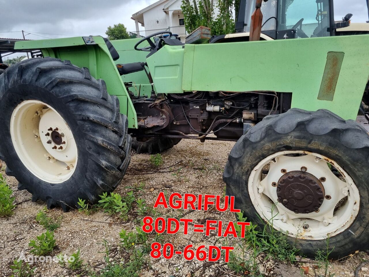FIAT Agriful 80=FIAT 80-66DT pata peças.  wheel tractor for parts